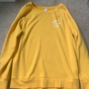 Mustard yellow crew neck from Old Navy
